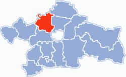 Location within Białystok County