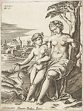 Vénus et Cupidon, d'après Raphaël (1516, Musée national de Varsovie).