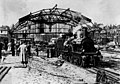 NS 1799 at the demolition of Amsterdam Weesperpoort. (1939)