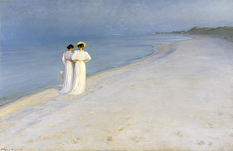 Summer Evening on Skagen's Southern Beach, by Peder Severin Krøyer