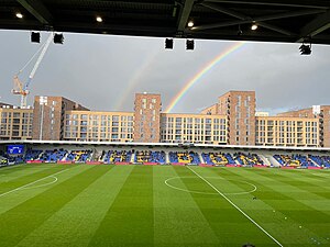 Testspiel am 18. Mai 2021 zwischen dem AFC Wimbledon und der U23 vom FC Liverpool