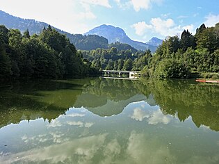 Blick von der Staumauer nach Süden