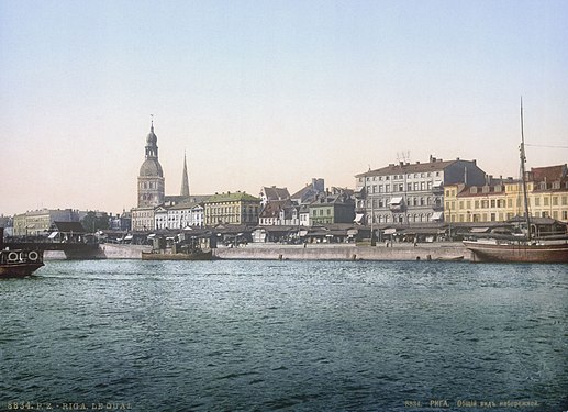 Рига в 1896 году. Фотохром Петра Павлова