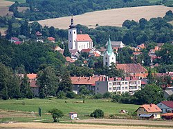 Sedlec with the Church of Saint Jerome and Prčice with the Church of Saint Lawrence