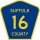County Route 16 marker