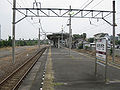 The view from the platform looking east, August 2009