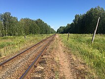 Вид в сторону ст. Олонец.