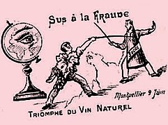 Le vin naturel triomphe du sucre, symbole de la fraude.