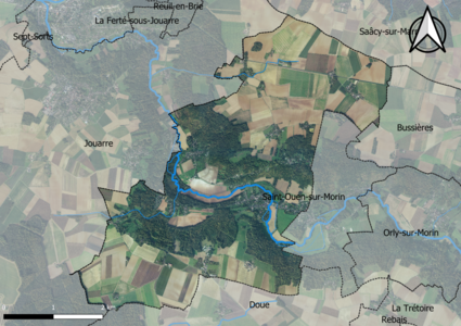 Carte orhophotogrammétrique de la commune.