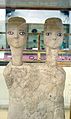 تماثيل عين غزال ،العصر الحجري الحديث، مابين (6500 - 6700) قبل الميلاد ، موجودة حاليا في متحف الآثار الأردني ، عمان.