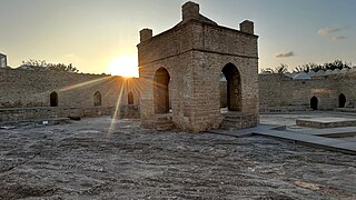 Templo del fuego, el Ateshgah de Bakú (Azeirbayán)