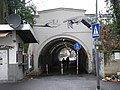 Blick von der Senefelderstraße in den Fußgängertunnel, der das Senefelderquartier mit dem Offenbacher Stadtzentrum verbindet