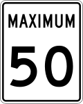 RB-1 Maximum Speed Limit (ex: 50 km/h)