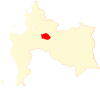 Map of Laja commune in the Bío Bío Region