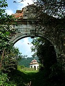 Ruins of the Haller Castle in Gârbou