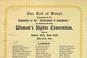 Declaration of Sentiments with Foote's signature