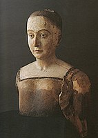 The funeral effigy (without clothes) of Elizabeth of York, mother of King Henry VIII, 1503, Westminster Abbey