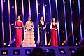 Apresentadoras do Festival Eurovisão da Canção 2018 na 2ª semifinal: Daniela Ruah, Sílvia Alberto, Catarina Furtado e Filomena Cautela