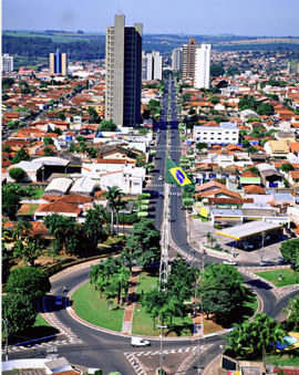 Vista de Bebedouro a partir da Praça da Bandeira