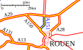 Carte de l'Autoroute A151