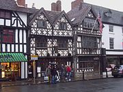 The Garrick Inn, Stratford-upon-Avon, England, is a timber framed building dating back to the 15th century.