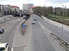 Halenseestraße neben der Stadtautobahn