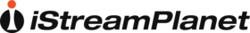 iStreamPlanet logo, featuring the companies name with a stylized 'i'