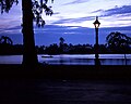 Atardecer en la Ribera del río.