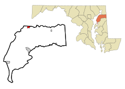 Location of Betterton, Maryland