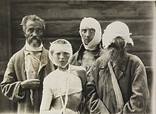 The victims of a pogrom in Khodorkiv, committed by the Directorate of Ukraine in 1919. From The Pritzker Family National Photography Collection, The National Library of Israel