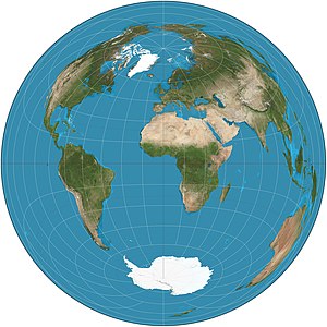 Lambert azimuthal equal-area projection, by Strebe
