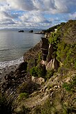 Limestone kiln ruin as seen from bushwalking track, Walkerville, Victoria, Australia