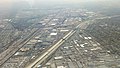 Bridges from Gage Avenue to South Atlantic Boulevard in and around Bell, looking southeast