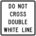 R4-3bT Do not cross double white line