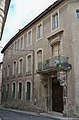 Maison à cariatides rue des Marins de Carpentras porte, balcon, élévation