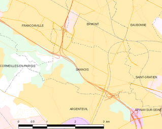 Carte de la commune.