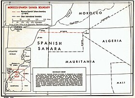 Carte de la frontière, ici en rouge.