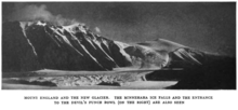 Image showing mount England and the new Glacier. The minnehara ice falls and the entrance to a certain "Devils punch bowl" are seen.
