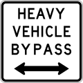 Heavy vehicle bypass to the both directions (New Zealand)
