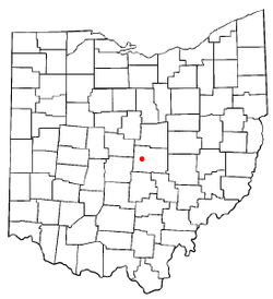 Location of Alexandria, Ohio