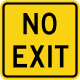 Canada: No Exit sign.