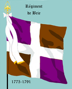 Drapeau du régiment de Brie de 1775 à 1791