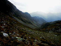 Ravin du Lac Noir depuis le col de Culaus.