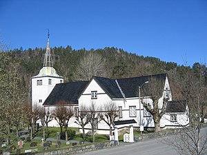 View of the exterior of the church