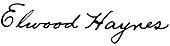 signature d'Elwood Haynes