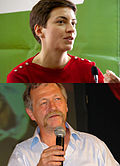 Ska Keller y José Bobé, candidatos del Partido Verde Europeo a las Elecciones 2014.jpg