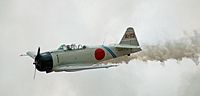 T-6 テキサン改造の零式艦上戦闘機『テキサン・ゼロ』（2007年撮影）