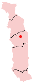 Location of Sokodé in Togo