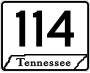 State Route 114 marker