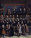 The Court of Chancery during the reign of George I. Painting by Benjamin Ferrers